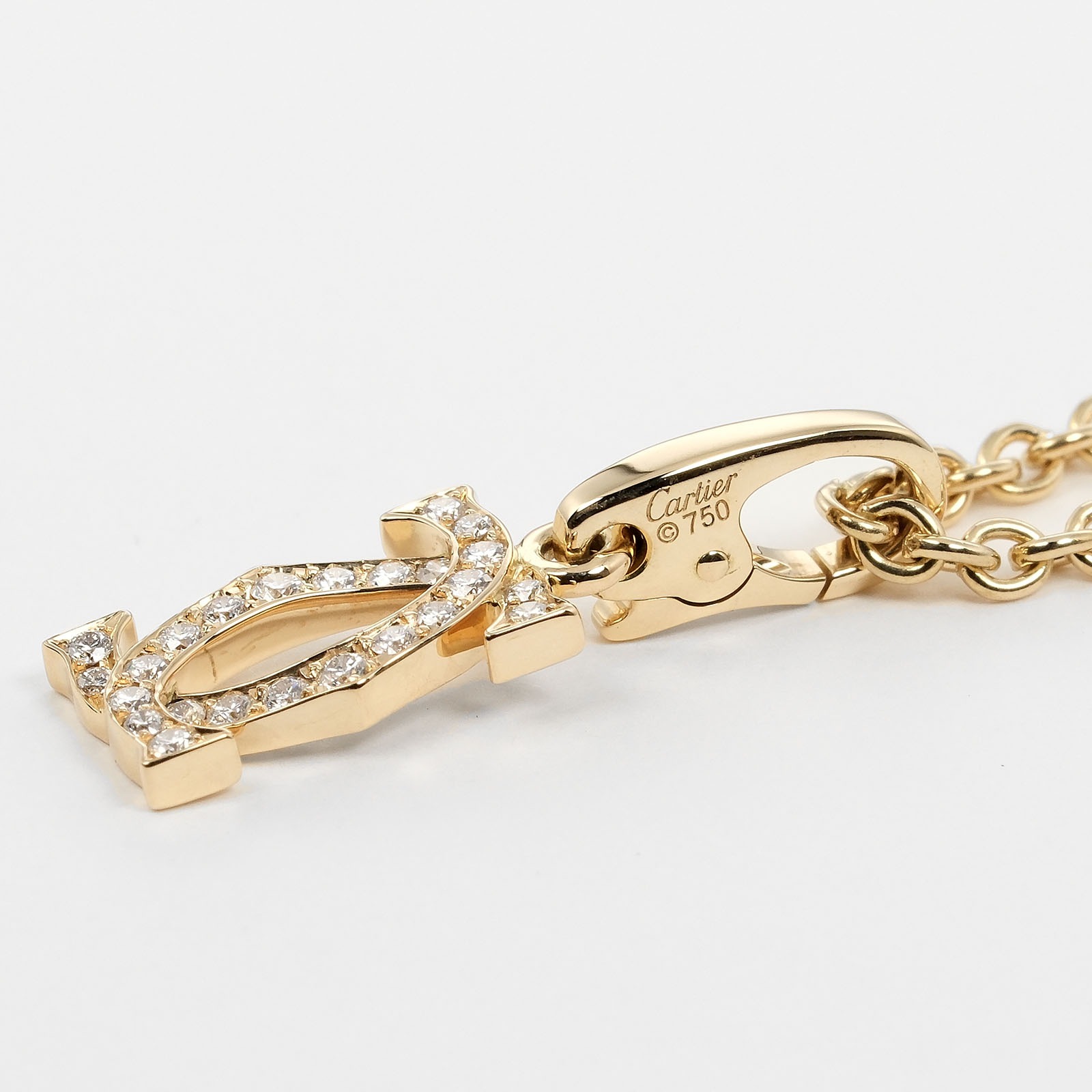 Cartier　(K18)　2Cチャーム 楽天市場】カルティエ 2C チャーム ペンダントトップ K18