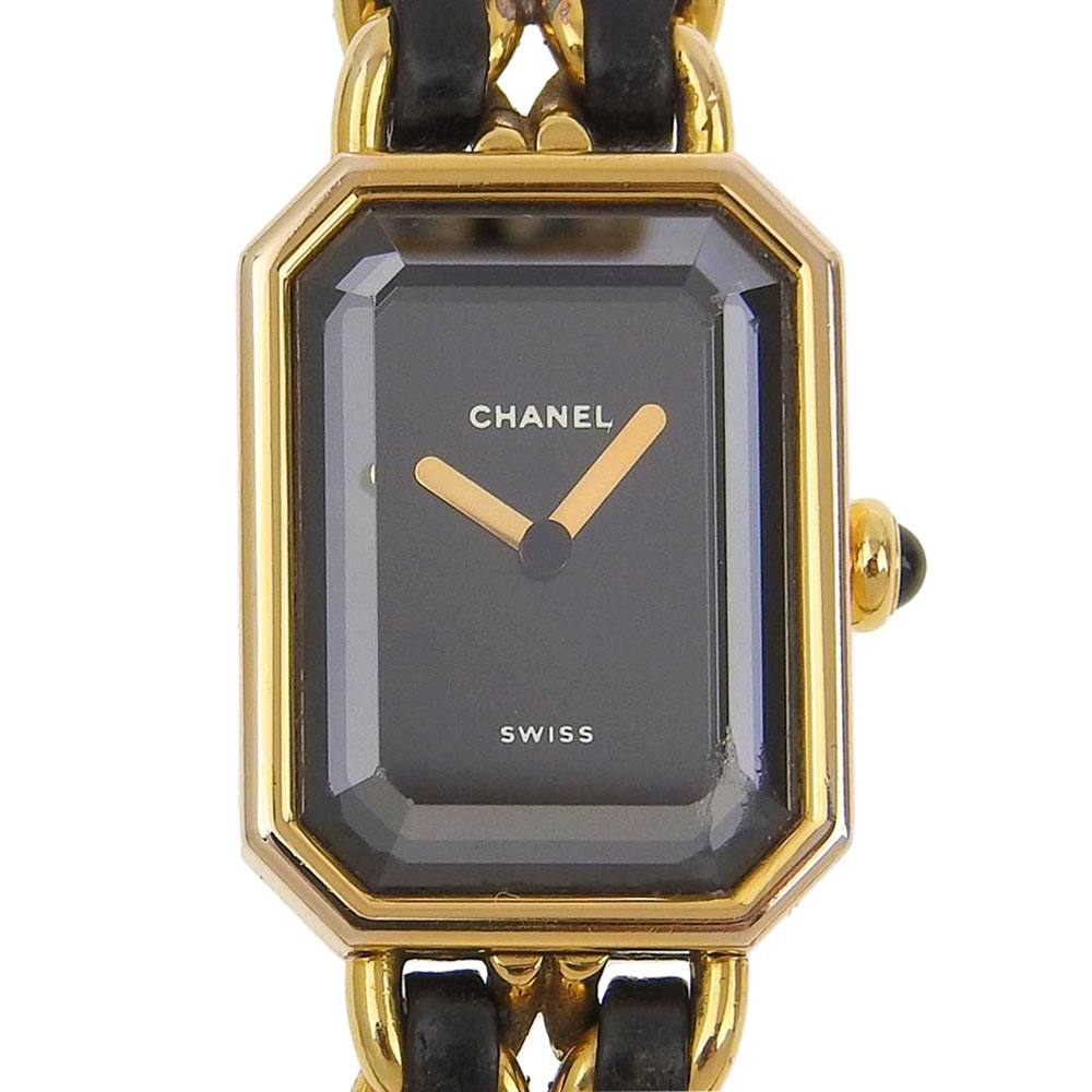 web限定アイテム CHANEL Gold Plated blackDial black H0001 Watches L Premiere 時計