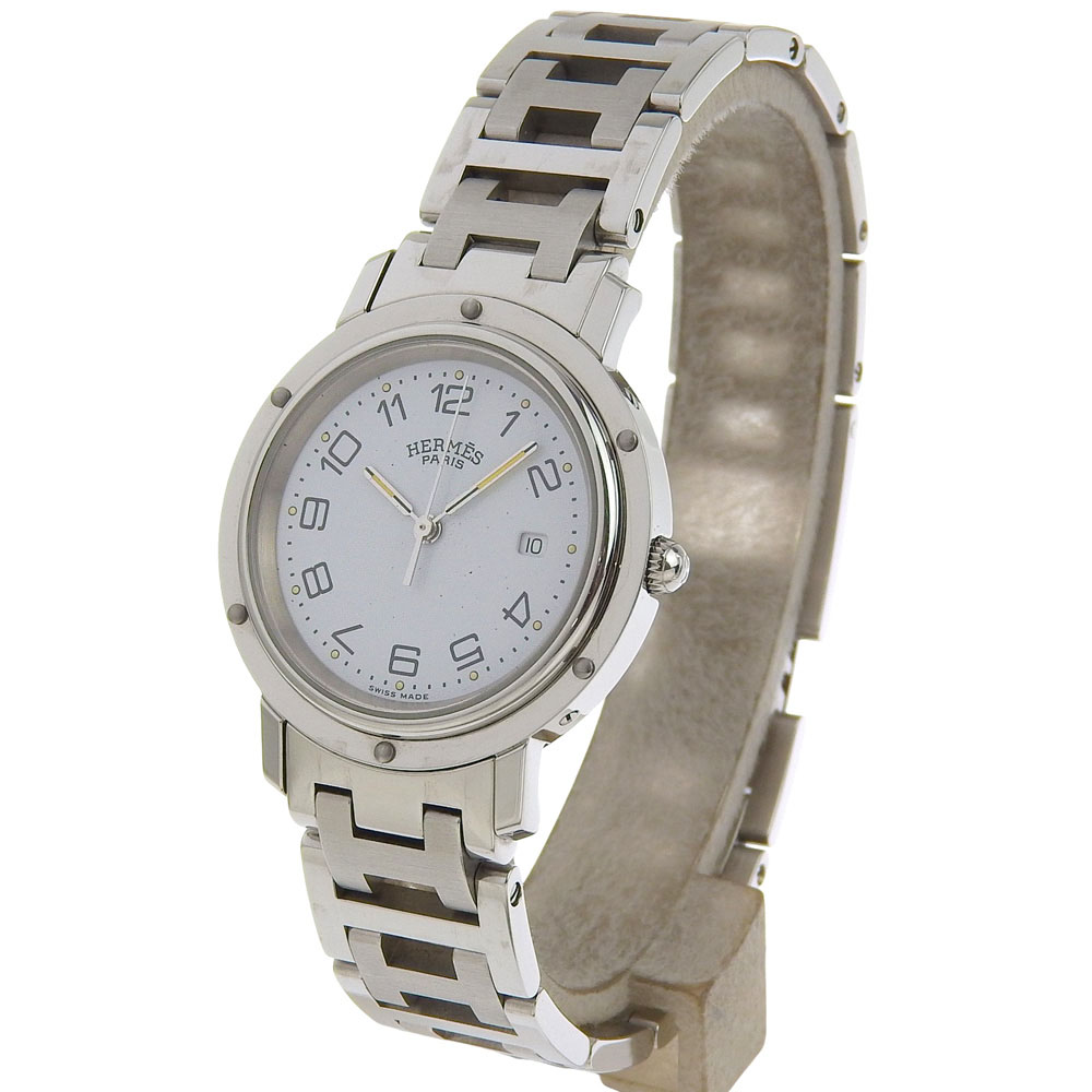 HERMES Clipper Watches WhiteDial Stainless Steel Quartz Analog display Women Hermes HERMES Clipper Watch CL4.210 Stainless Steel Quartz  main image 4