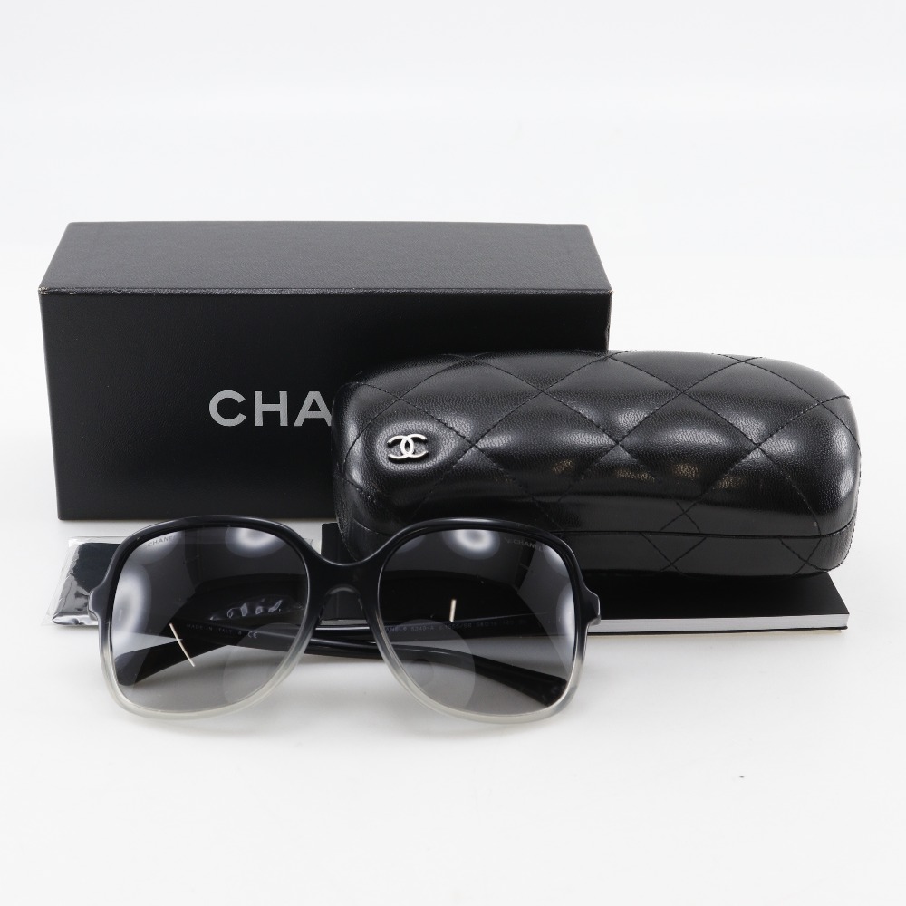 小物 CHANEL Vintage sunglasses BLACK coco Chanel Coco Mark Sunglasses Black WS9993 – NUIR VINTAGE