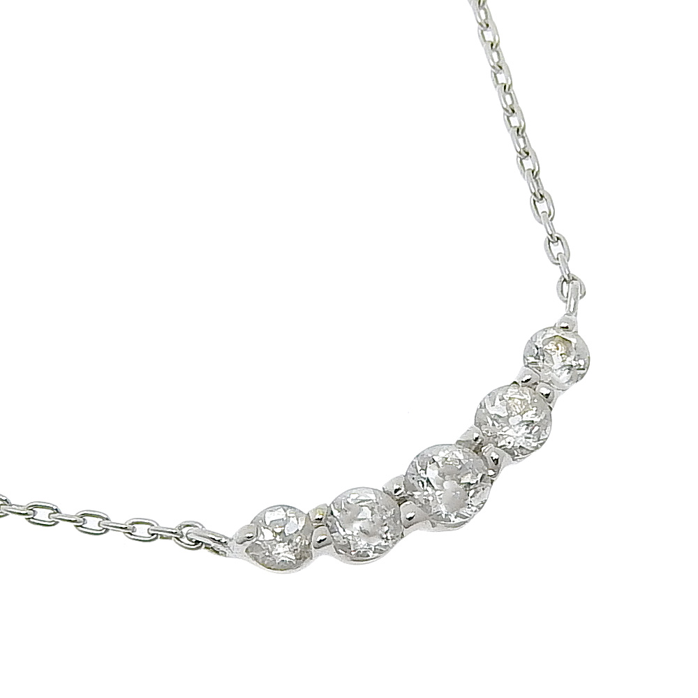 STAR JEWELRY Necklace K10 white gold 1.1g Women | eBay