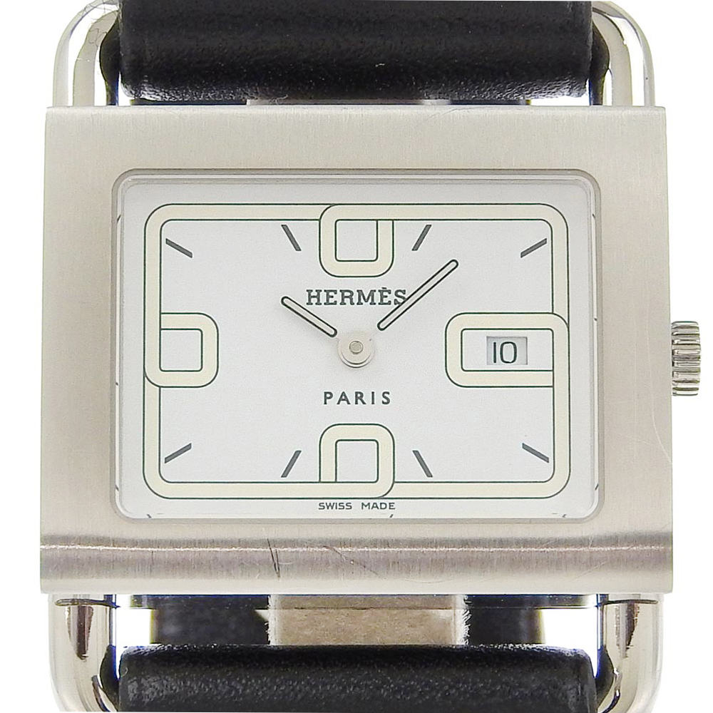 HERMES Valenia Watches BA1.510 WhiteDial Stainless Steel  display picture 2