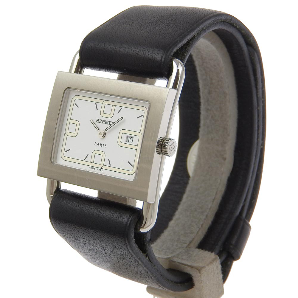 HERMES Valenia Watches BA1.510 WhiteDial Stainless Steel  display picture 3