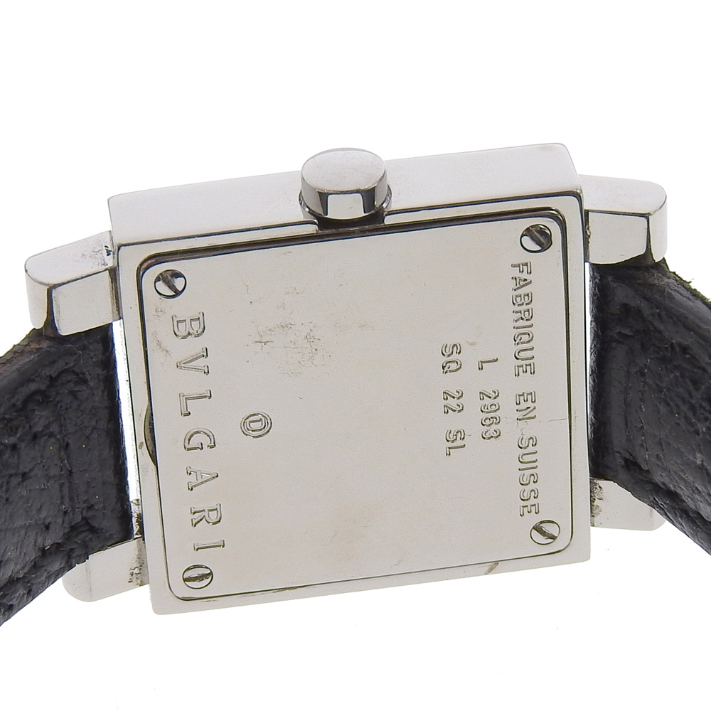 BVLGARI Quadrat Watches SQ22SL blackDial Stainless Steel  display picture 2