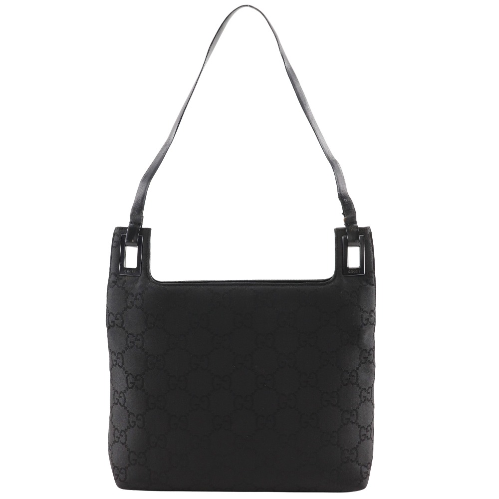GUCCI One Belt Shoulder Bag 001998 black/GG nylon Women | eBay