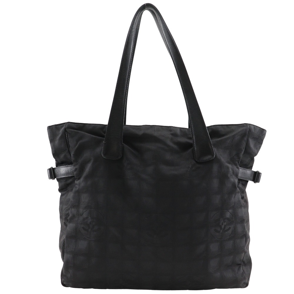 CHANEL Tote GM Tote Bag New travel line black Nylon canvas Women