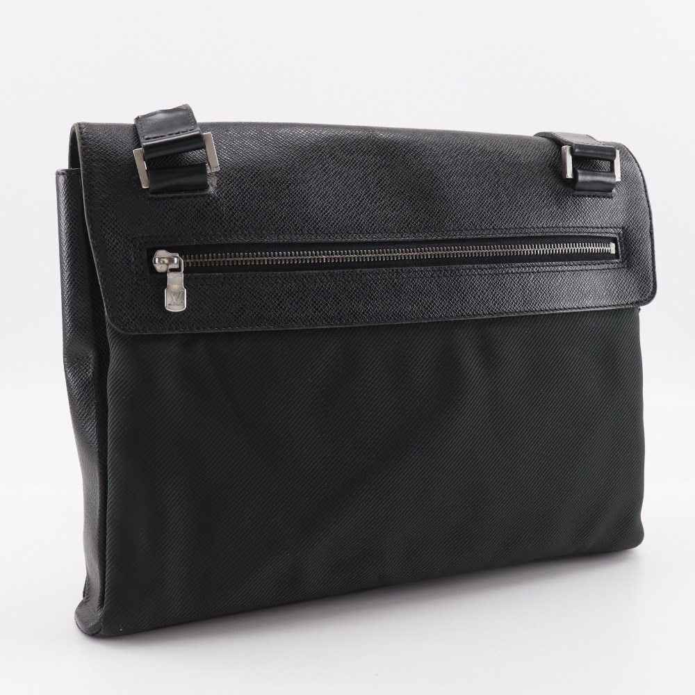 LOUIS VUITTON Saratov GM Shoulder Bag M30882 Noir black Taiga mens