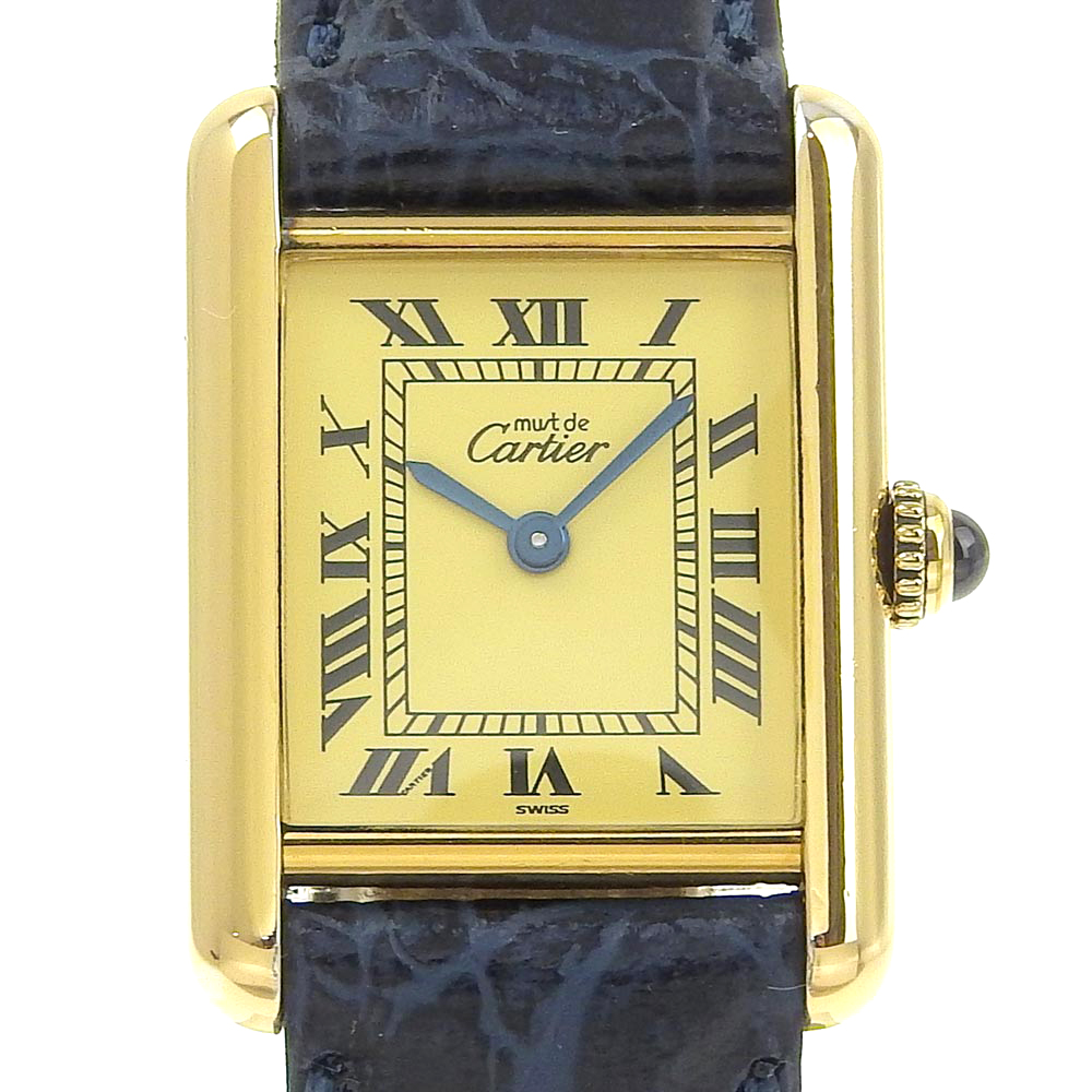 確認済み付属品【電池交換済み】 Cartier カルティエ マストタンク 925