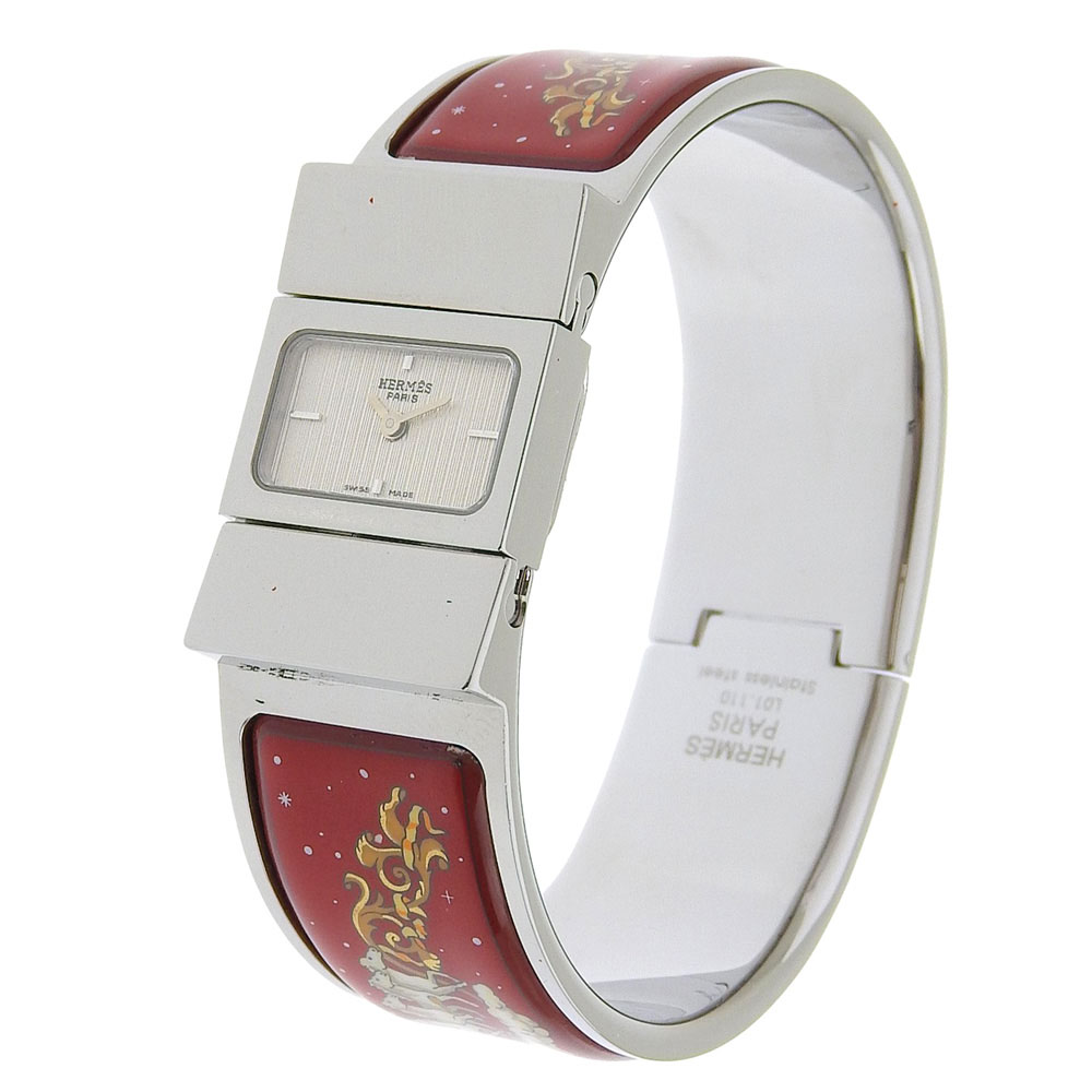 HERMES Location Watches L01.210 whiteDial Stainless Steel  display picture 3