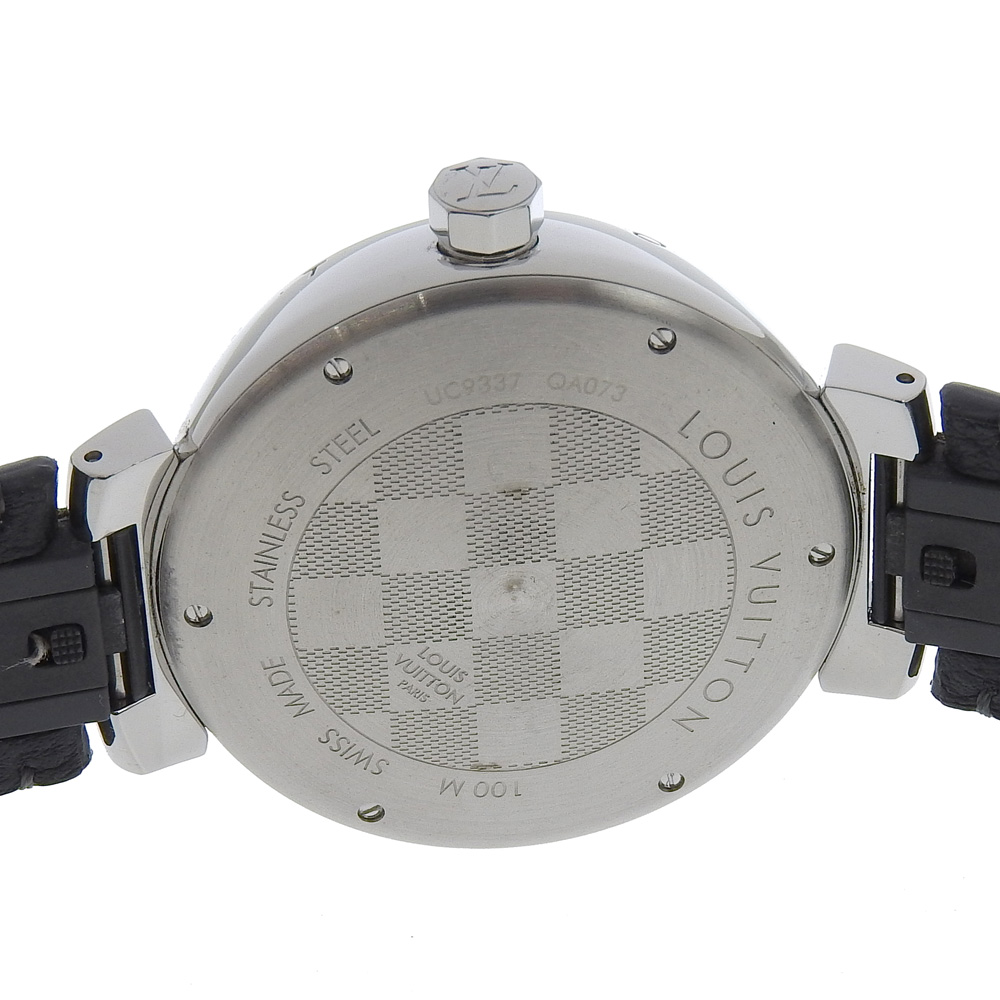 LOUIS VUITTON Tambour GM Watches QA073 blackDial Stainless  display picture 1