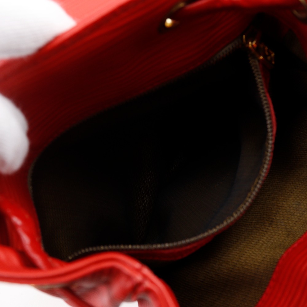 FENDI Mini Backpack Backpack Daypack vintage Red Calfskin 