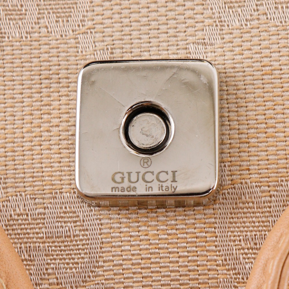 GUCCI Backpack Backpack Daypack 003.0242 beige GG canvas  display picture 2