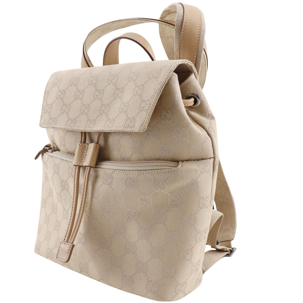 GUCCI Backpack Backpack Daypack 003.0242 beige GG canvas  display picture 2