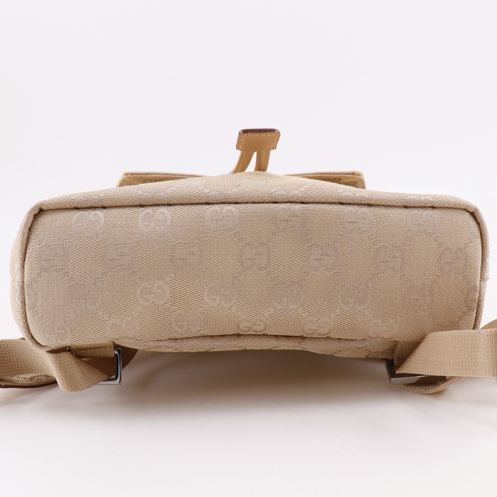 GUCCI Backpack Backpack Daypack 003.0242 beige GG canvas  display picture 2