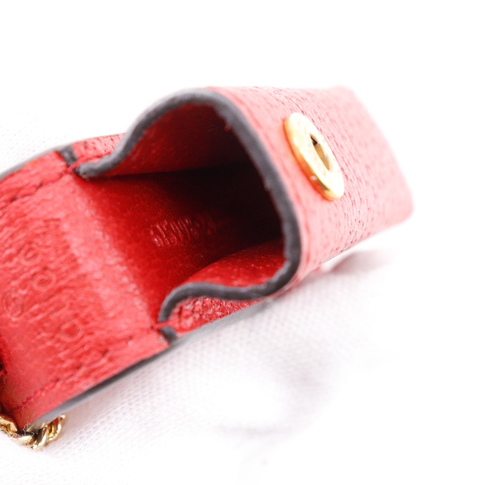 GUCCI lipstick case Other accessories 615998 Double G Pendant Red