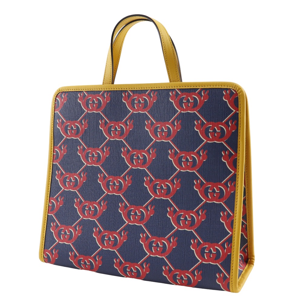 GUCCI Snail Children Handbag 605614 Interlocking G Tote Bag Navy