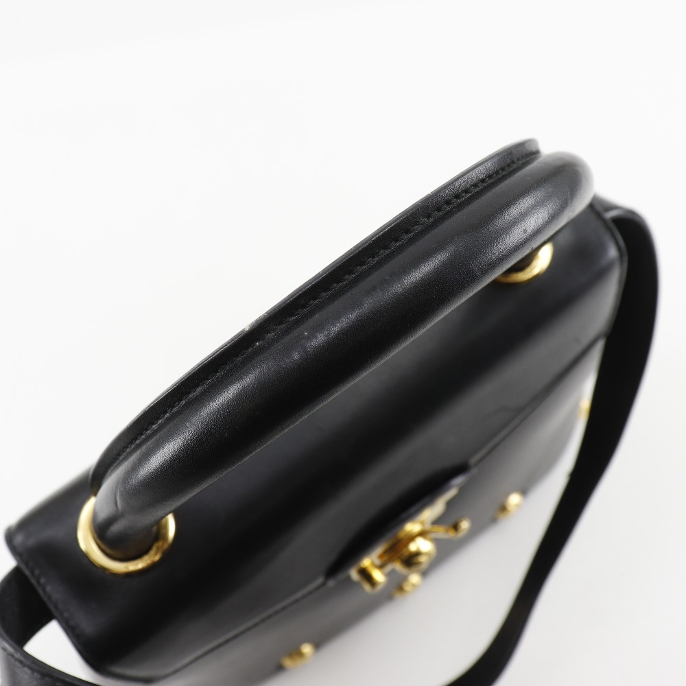 Salvatore Ferragamo 2WAYShoulder Handbag DQ-21 1668 vintage black