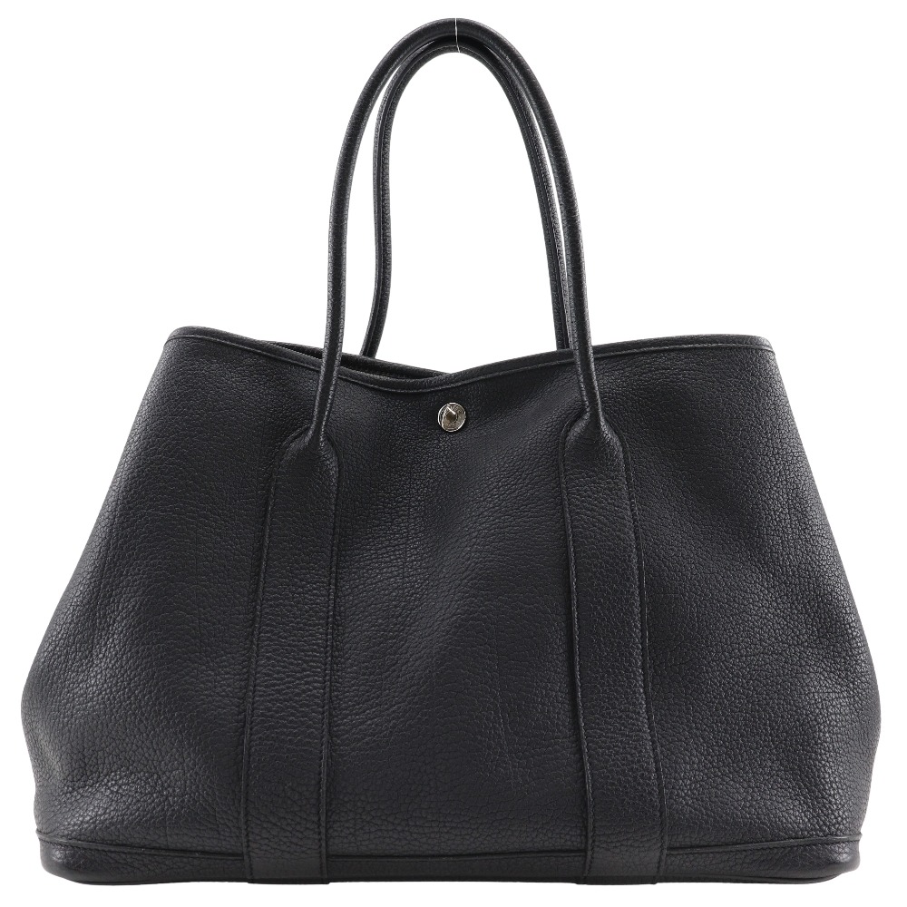 HERMES Garden party PM Tote Bag black Negonda Women