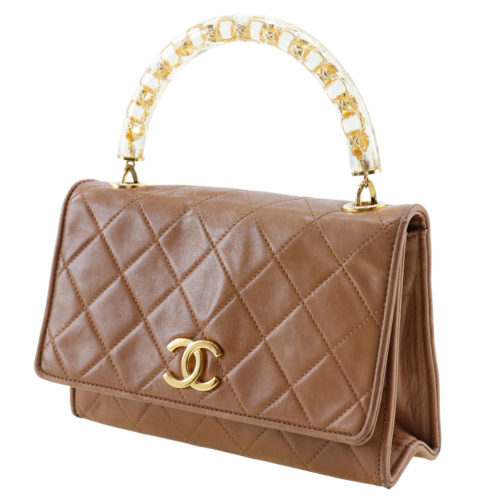 CHANELシャネルのバック ビンテージ ベージュ中古 レディース