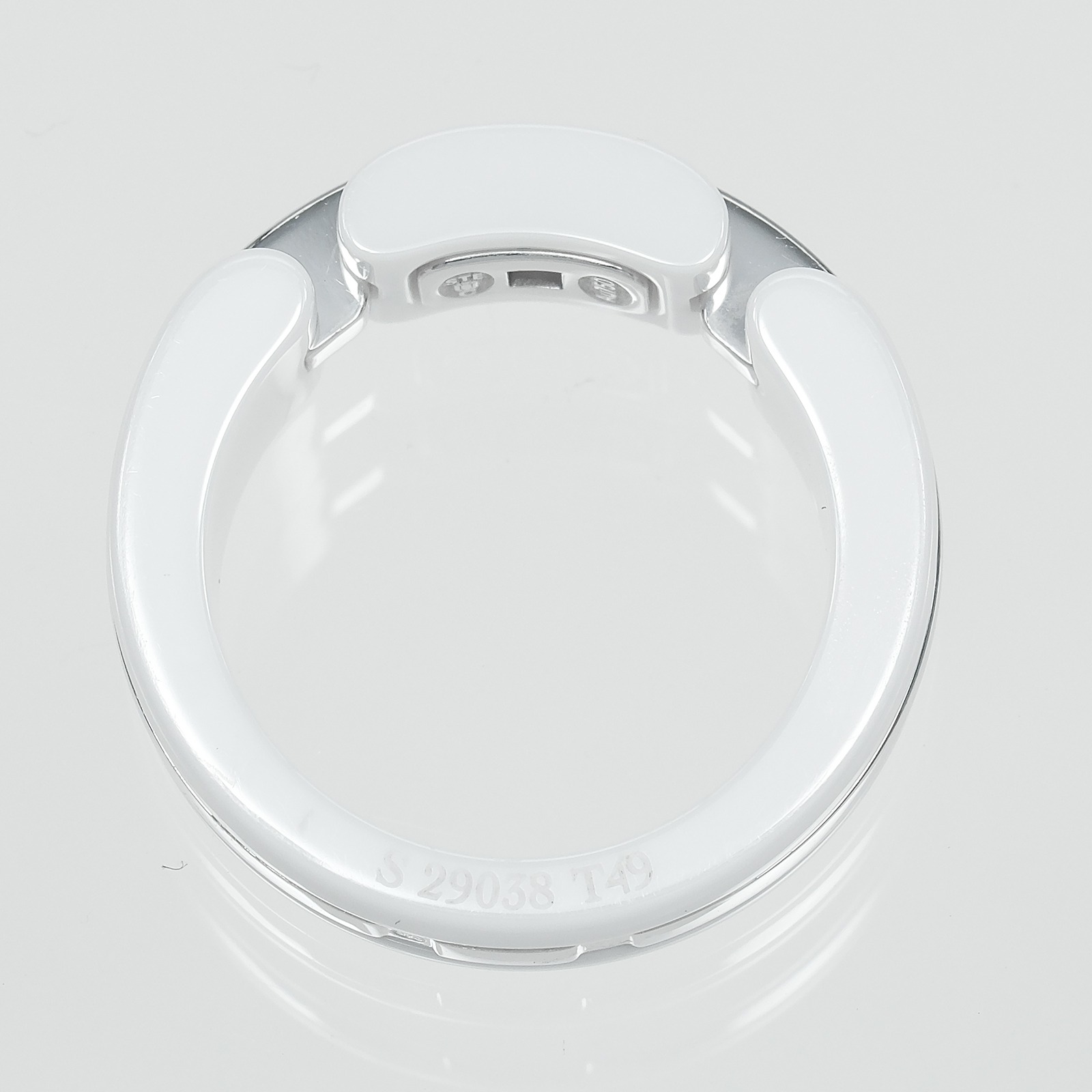 CHANEL Ultra Ring K18 white gold/ceramic #4.7(US Size) 6.55g Women