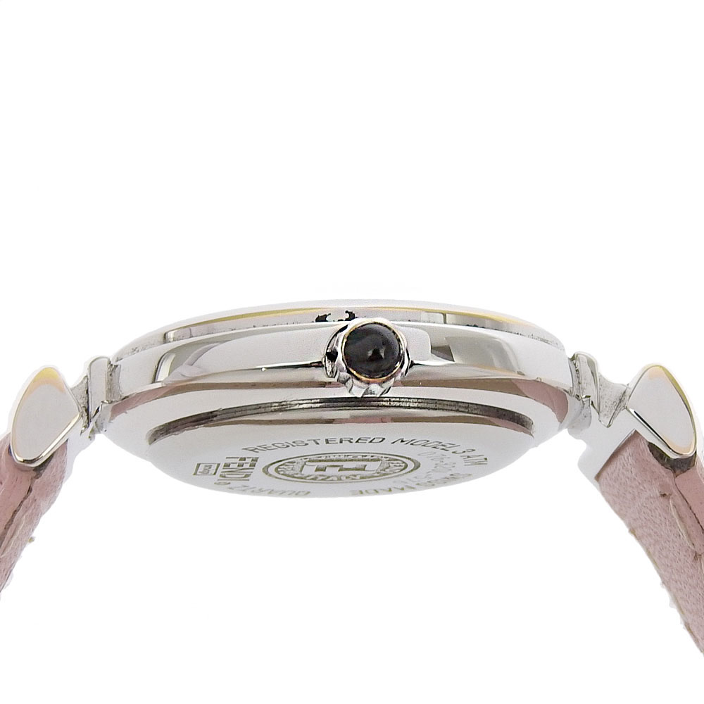 FENDI Watches 320L White shellDial Stainless Steel/leather Quartz