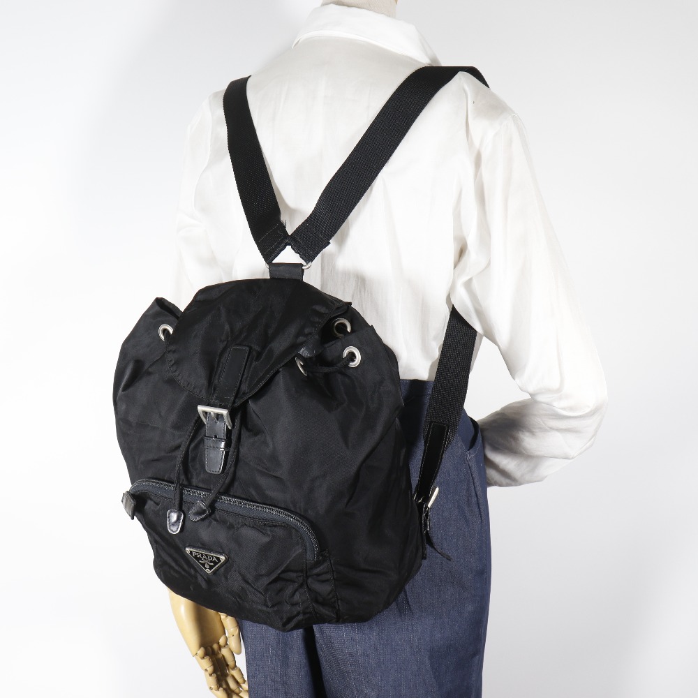 PRADA Backpack Daypack black Nylon Women | eBay display picture 1