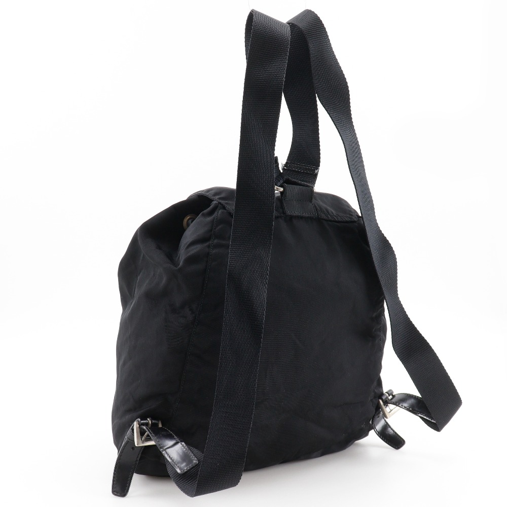 Prada Nylon Black Backpack Daypack Prada Backpack Daypack Re-Nylon Saffiano Leather Black Logo  main image 3