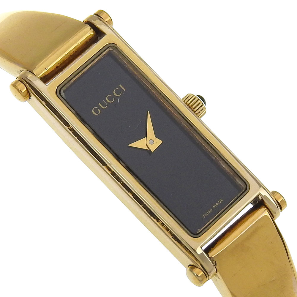 Vintage Gucci Interchangeable Bezel Bangle Watch Used