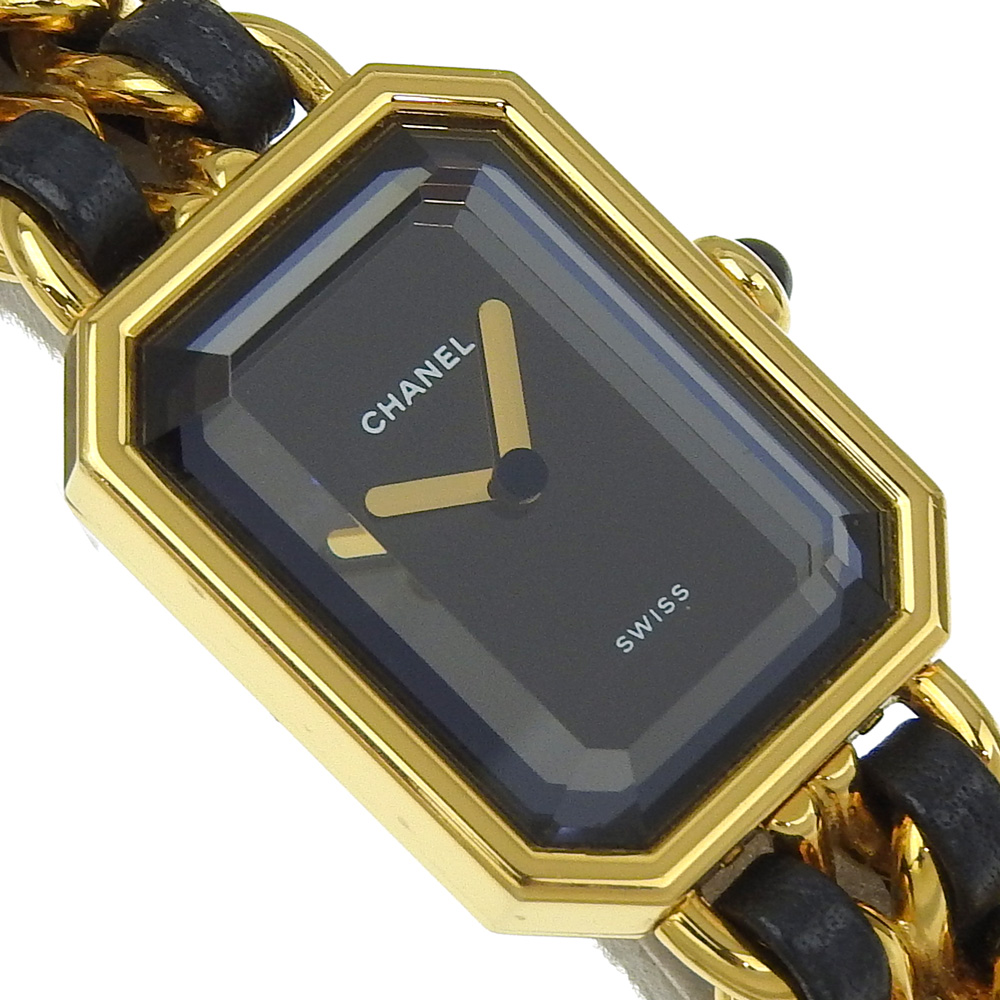 CHANEL Premiere L Watches H0001 blackDial Plated Gold  display picture 2
