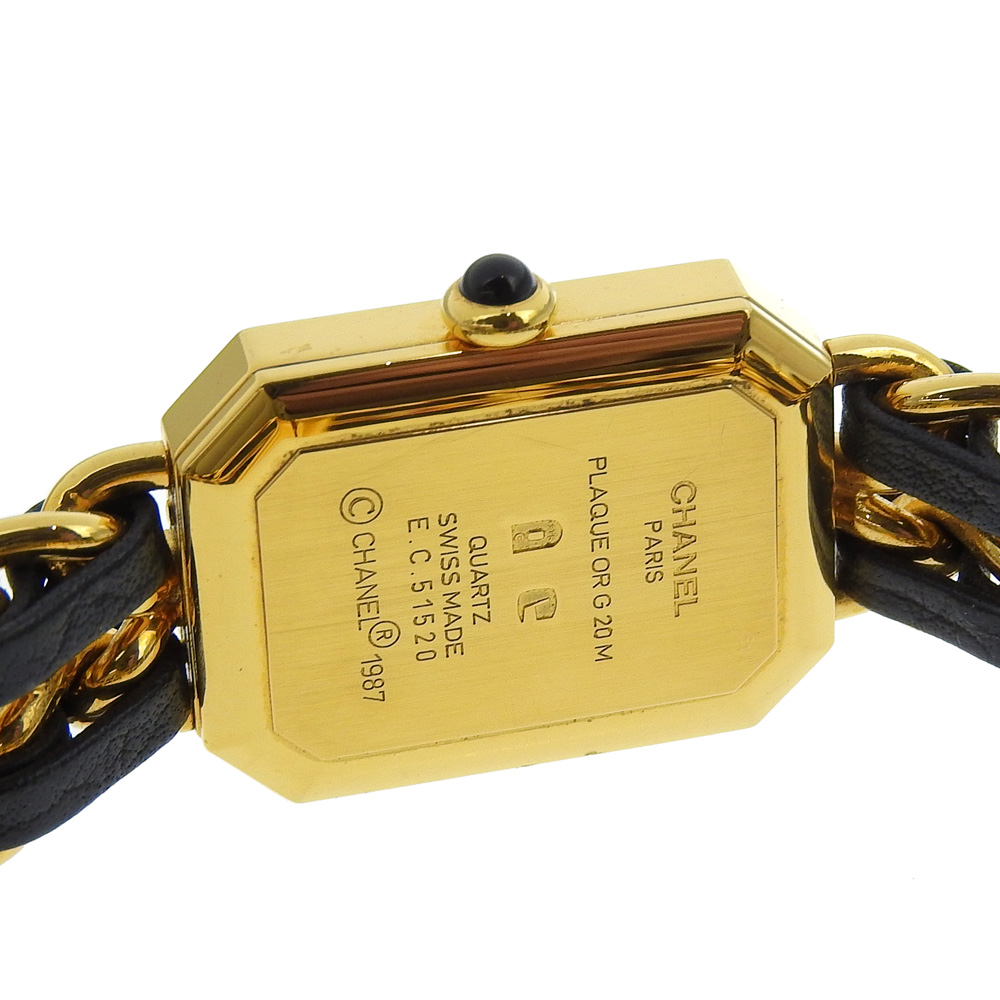 CHANEL Premiere L Watches H0001 blackDial Plated Gold  display picture 3