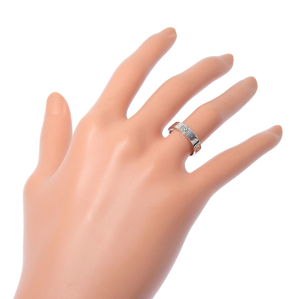 GUCCI icon Ring K18 white gold #4.3(US Size) 3.5g Women | eBay