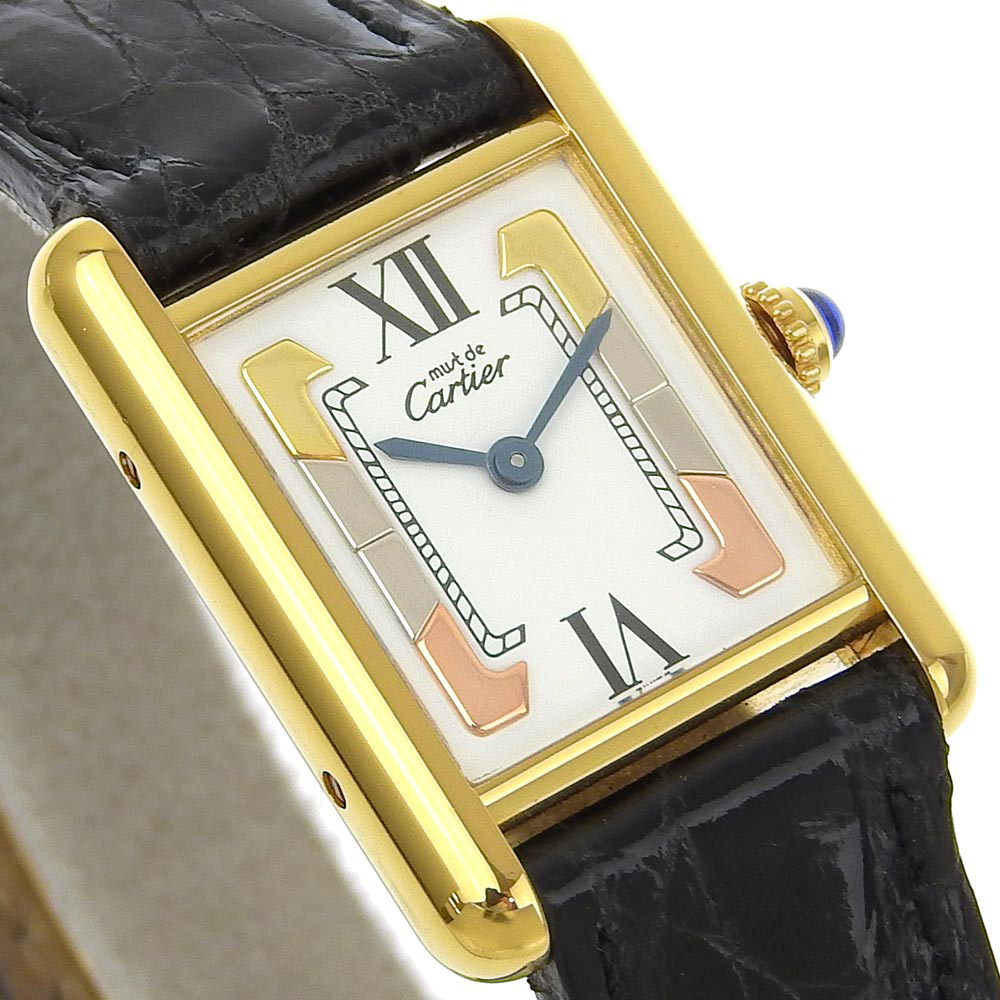 CARTIER】カルティエ マストタンク ヴェルメイユ トリニティ W1006354 ...