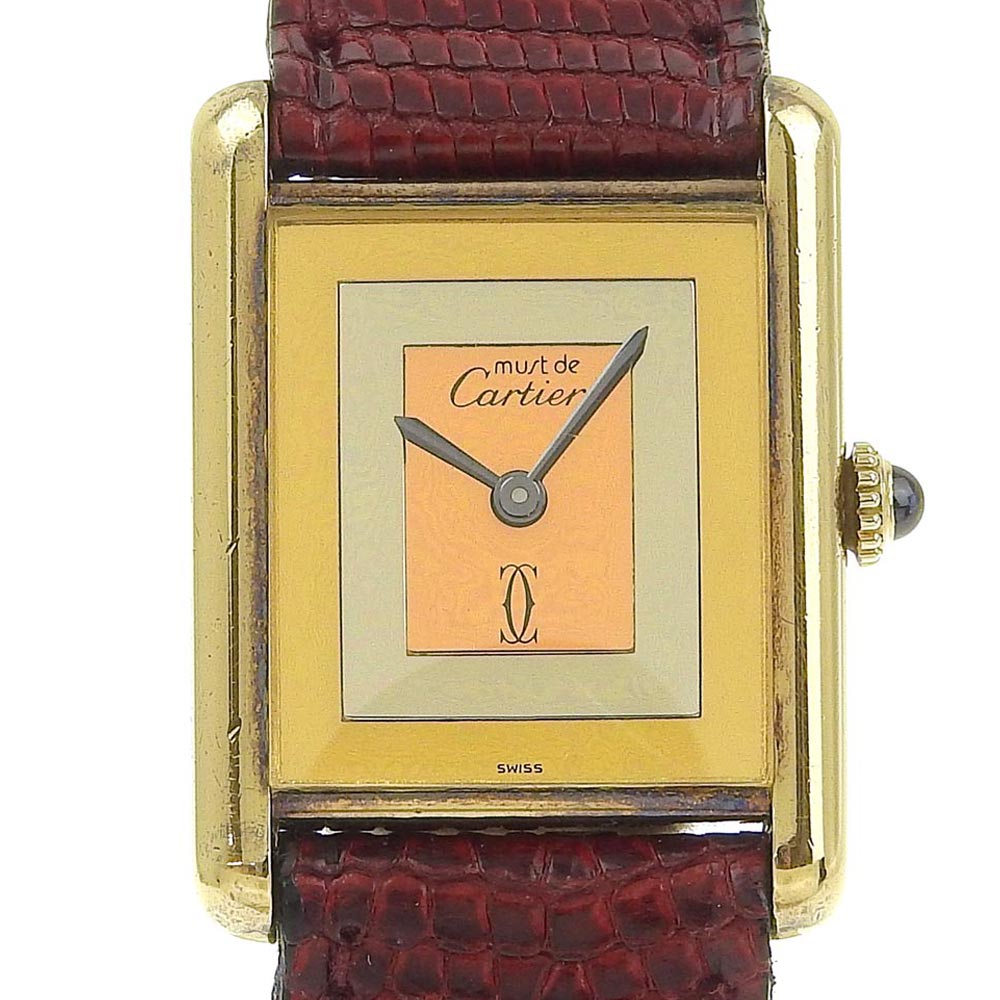 CARTIER】カルティエ マストタンク スリーカラー ヴェルメイユ ...