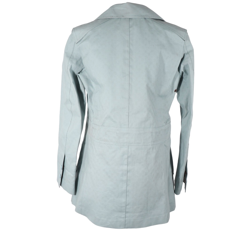 LOUIS VUITTON 水色トレンチコート LOUIS VUITTON trench coat light blue cotton Women | eBay