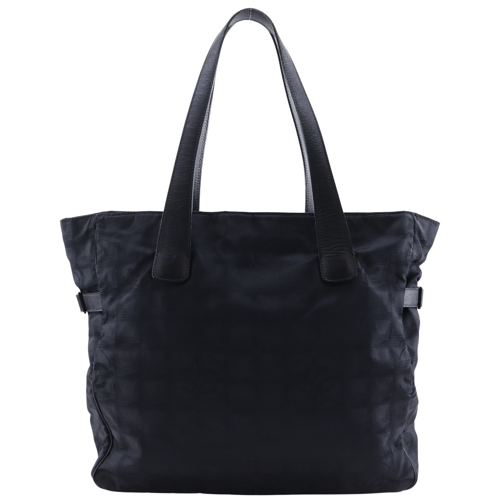 CHANEL Tote GM Tote Bag New travel line black Nylon canvas Women