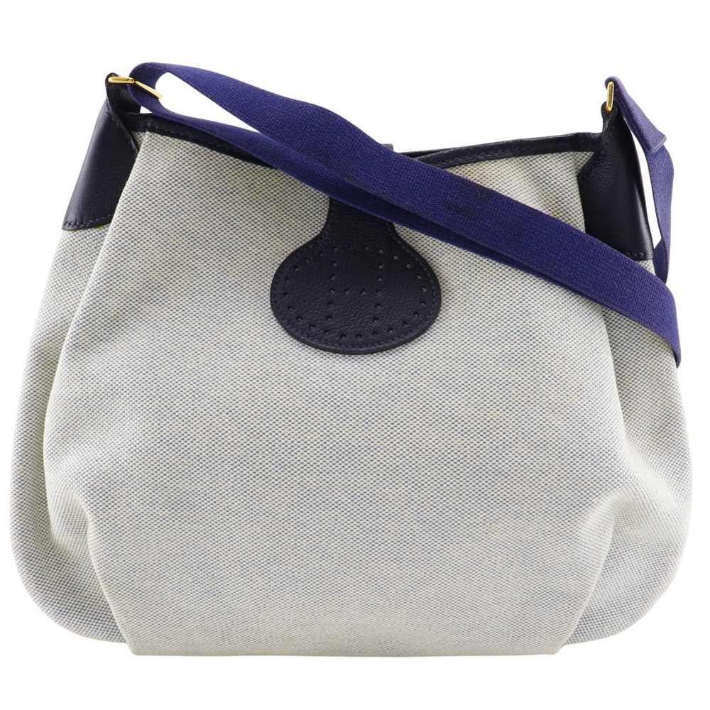 HERMES Rodeo Shoulder Bag Gray / navy Tower ash Women