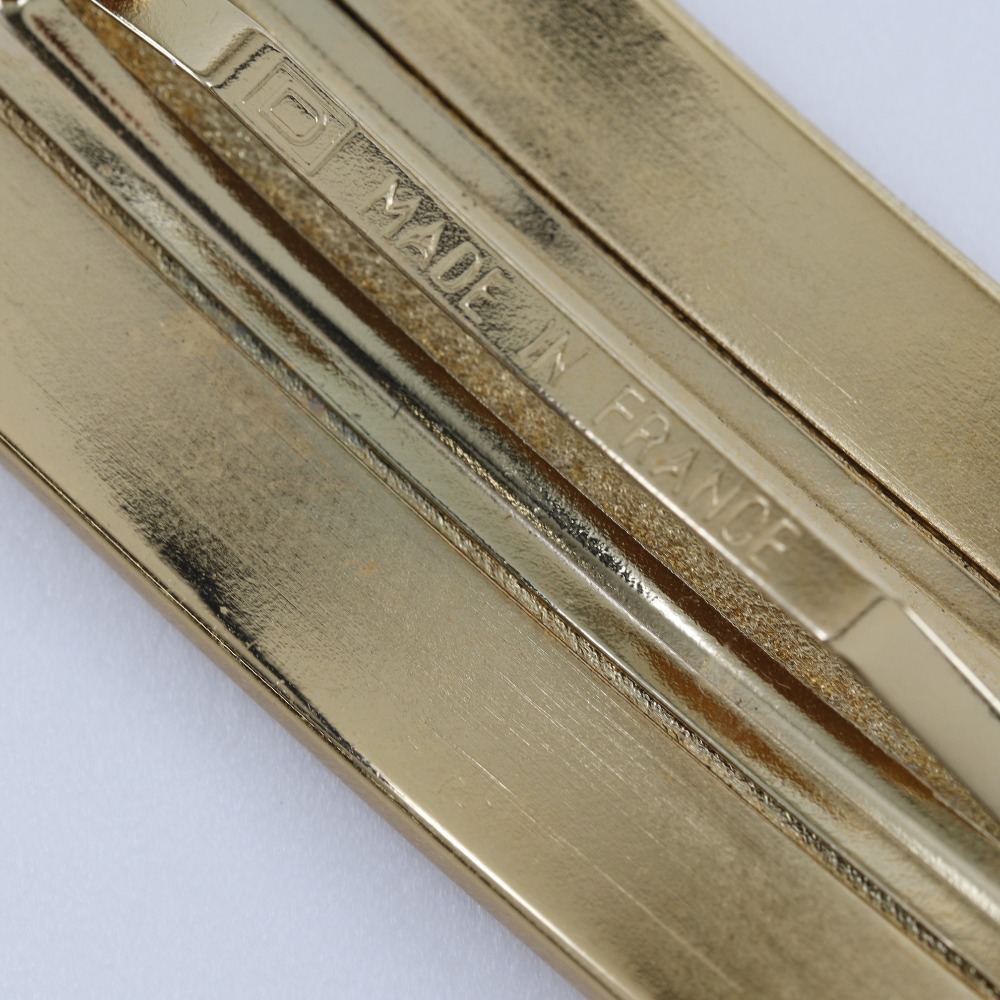 CHANEL logo Valletta Plated Gold Women | eBay display picture 3
