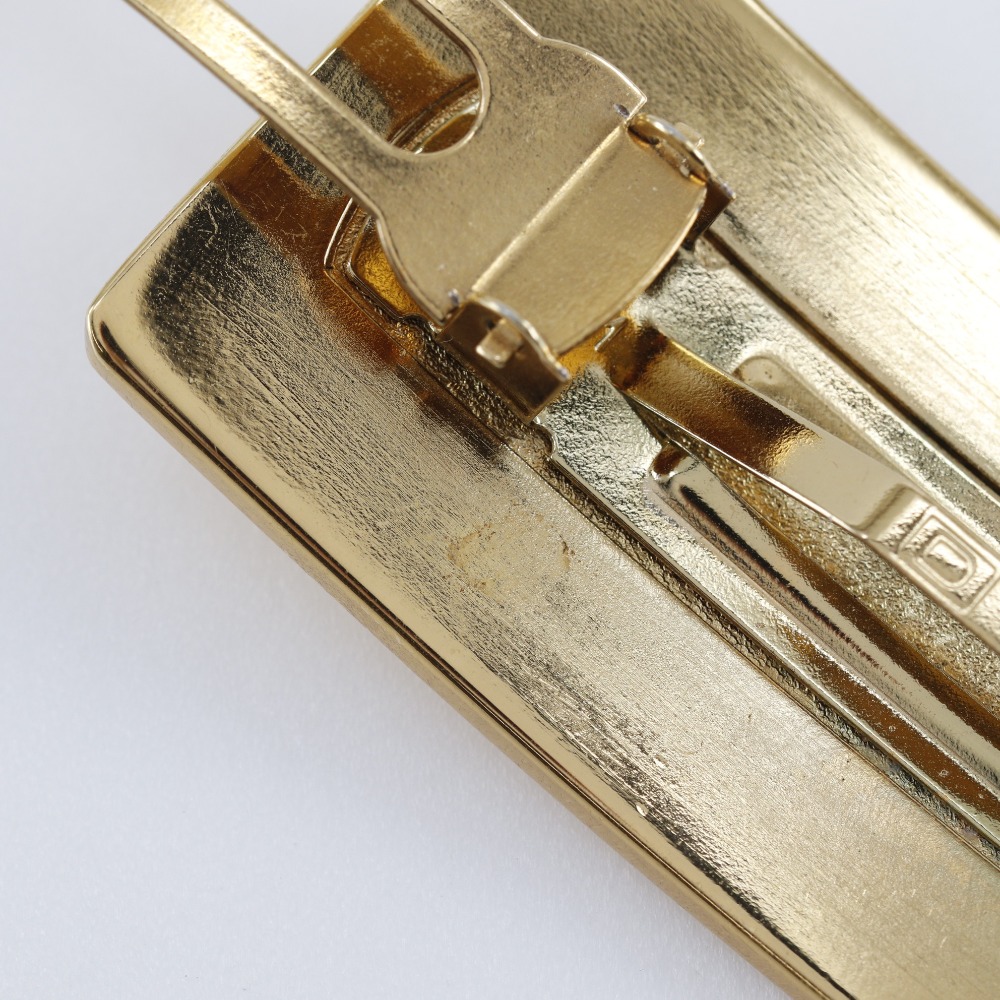 CHANEL logo Valletta Plated Gold Women | eBay display picture 2
