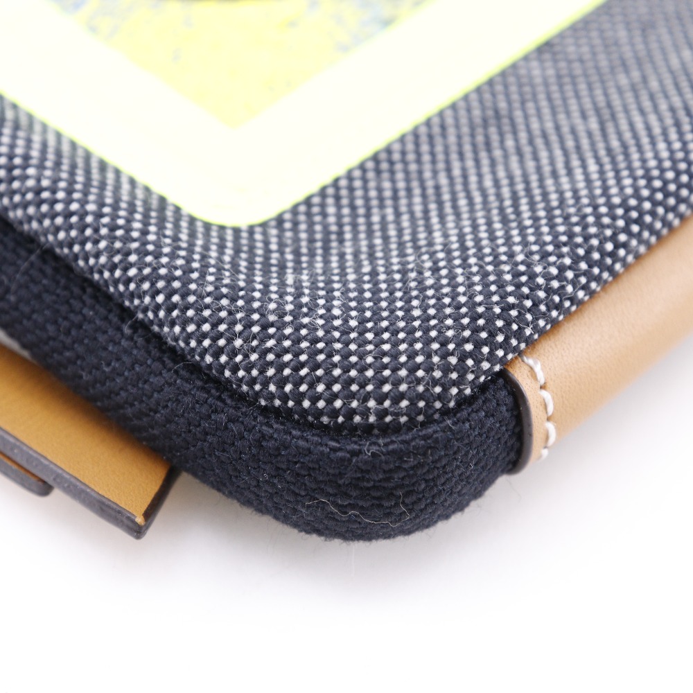 LOEWE Loewe Nature Pouch Neck pouch phone pouch gray/yellow  display picture 1
