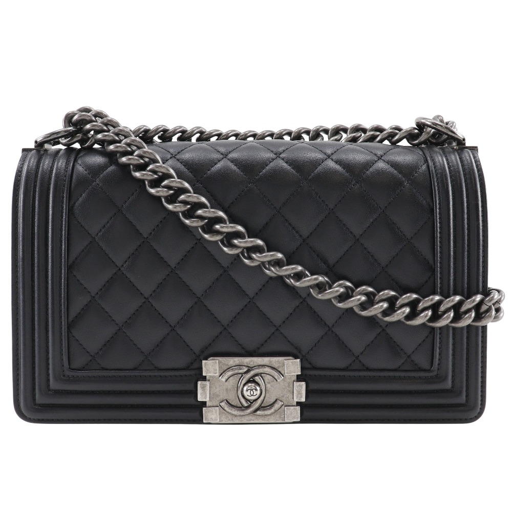 CHANEL ChainShoulder Shoulder Bag A67086 Boy Chanel 25 black Calfskin Women