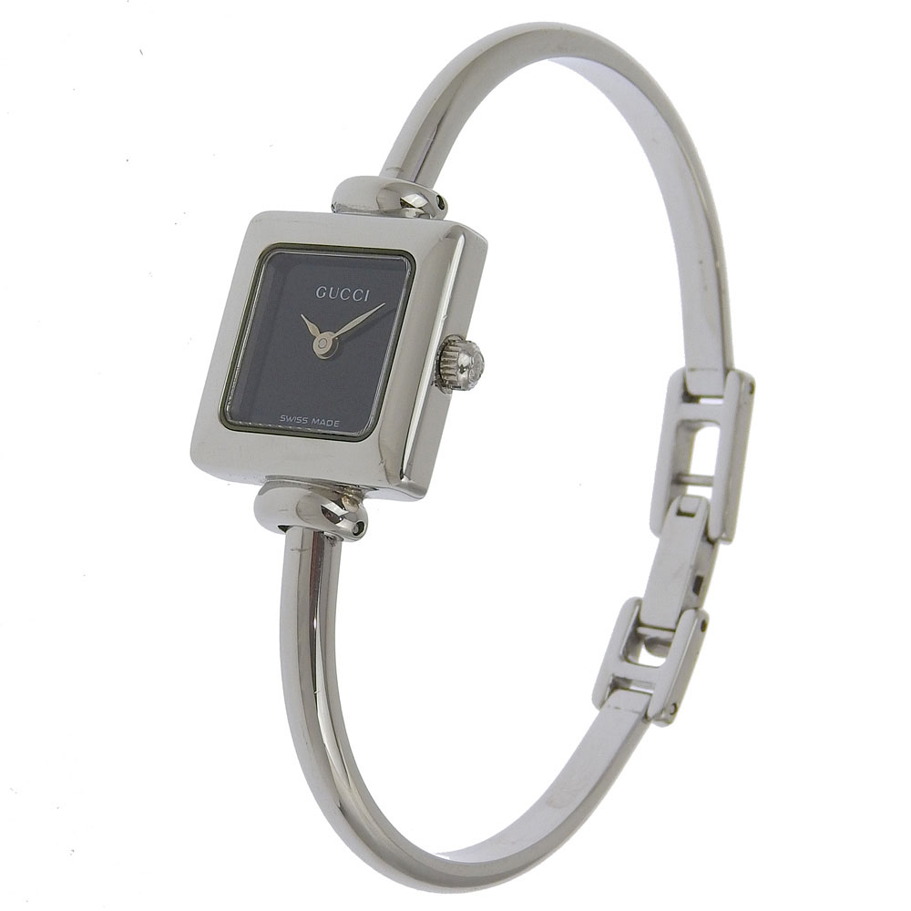 GUCCI Watches 1900L blackDial Stainless Steel Quartz Analog  display picture 3