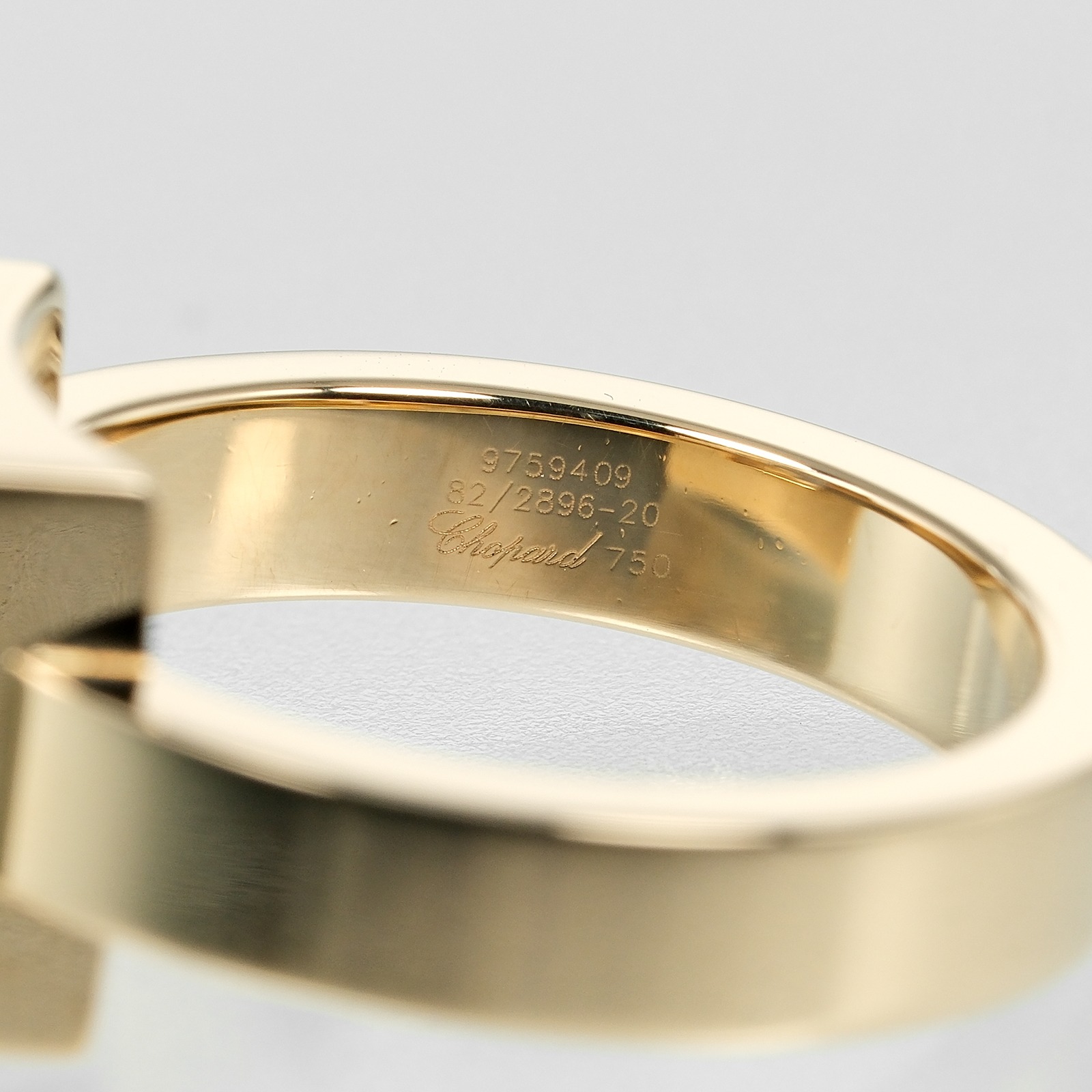 Chopard Happy diamond Ring K18 yellow gold/diamond #6.2(US Size