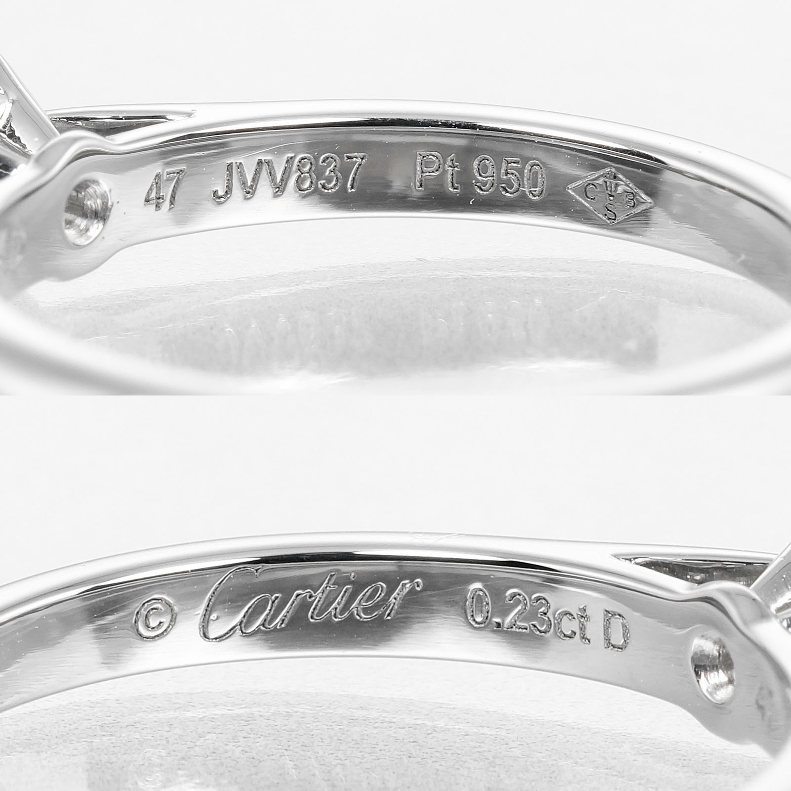 ★SALE【Cartier】１８９５　ダイヤ　プラチナ　リング　１１号　1493 CRB4058300 - 1895 wedding band - Platinum, diamonds - Cartier