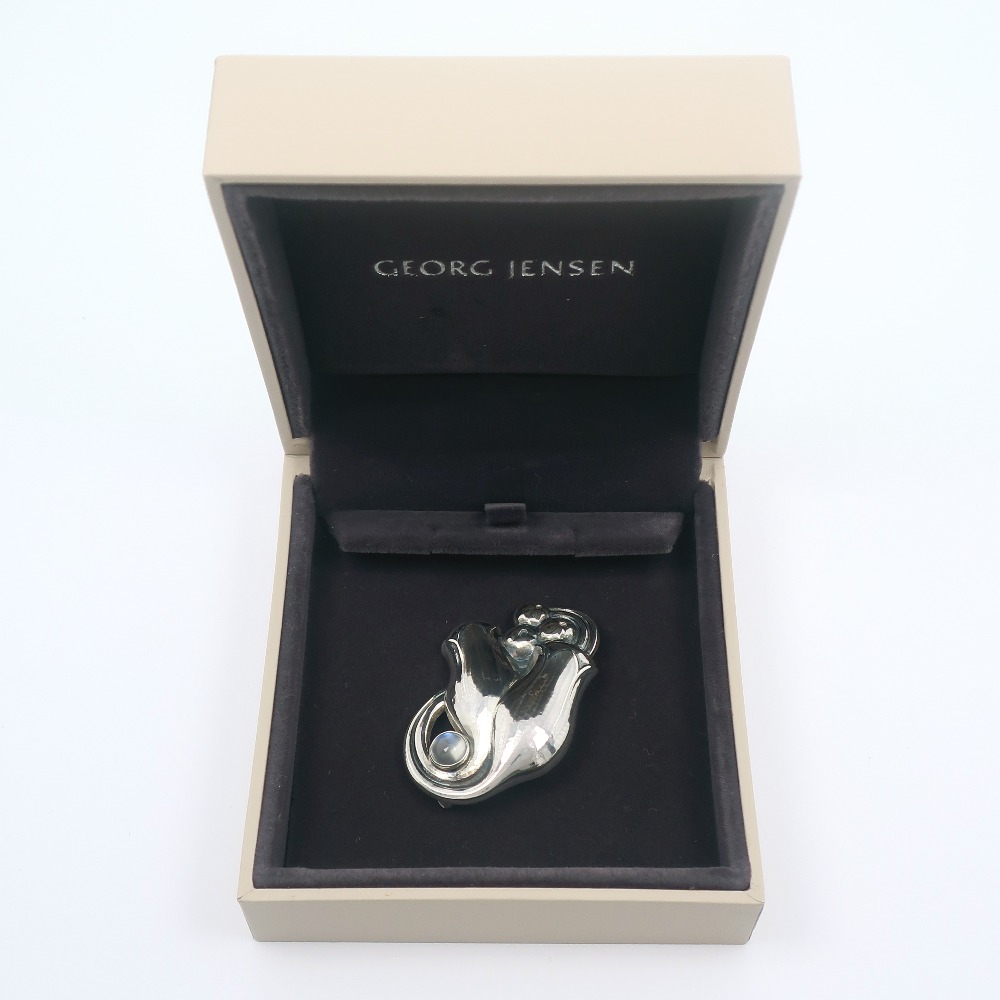 Georg Jensen】ジョージジェンセン スズラン 100B シルバー925×ムーンストーン レディース ブローチ【中古】｜Georg Jensen ｜店舗買取｜アクセサリー＞ブローチ/コサージュ｜USEDのアパレル通販サイト - SMASELL（スマセル）