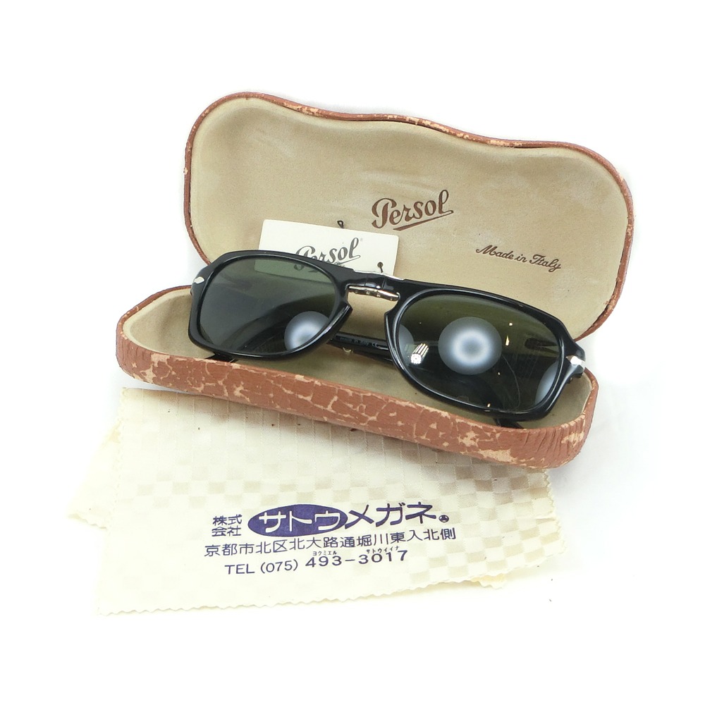 Persol】ペルソール 折りたたみ式 2621-S 95/31 ブラック メンズ