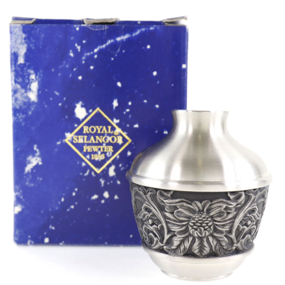 【ROYAL SELANGOR】ロイヤルセランゴール ピューター シルバー _ 花瓶【中古】