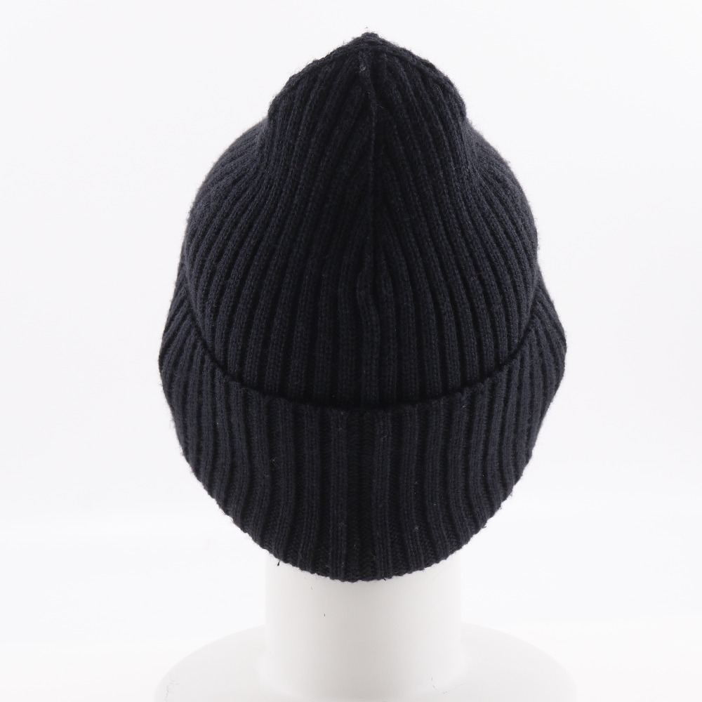 CHANEL COCO Mark Other hats Sports line black wool/silk/cashmere unisex Chanel Black Cashmere Knit Hat CC Logo One Size main image 4