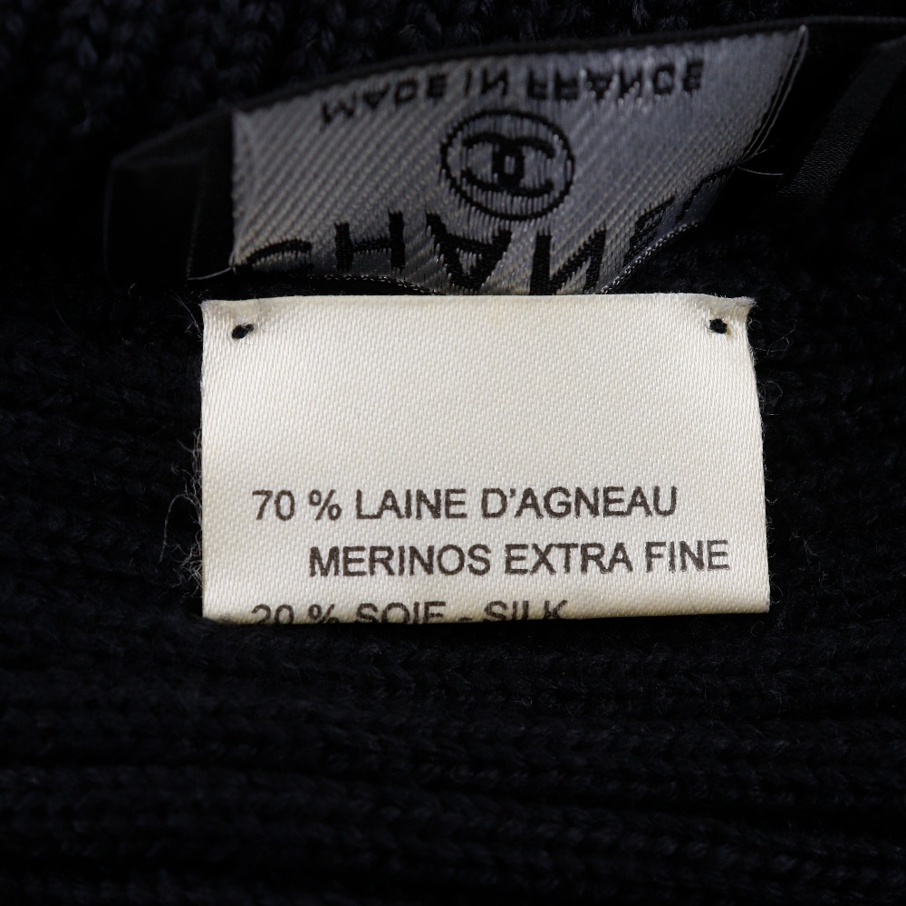 CHANEL COCO Mark Other hats Sports line black wool/silk/cashmere unisex CHANEL COCO Mark Other hats Sports line black wool/silk  main image 2