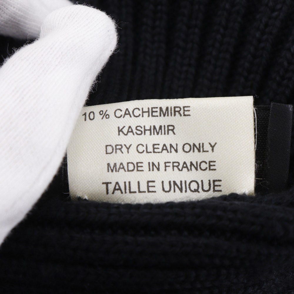 CHANEL COCO Mark Other hats Sports line black wool/silk 