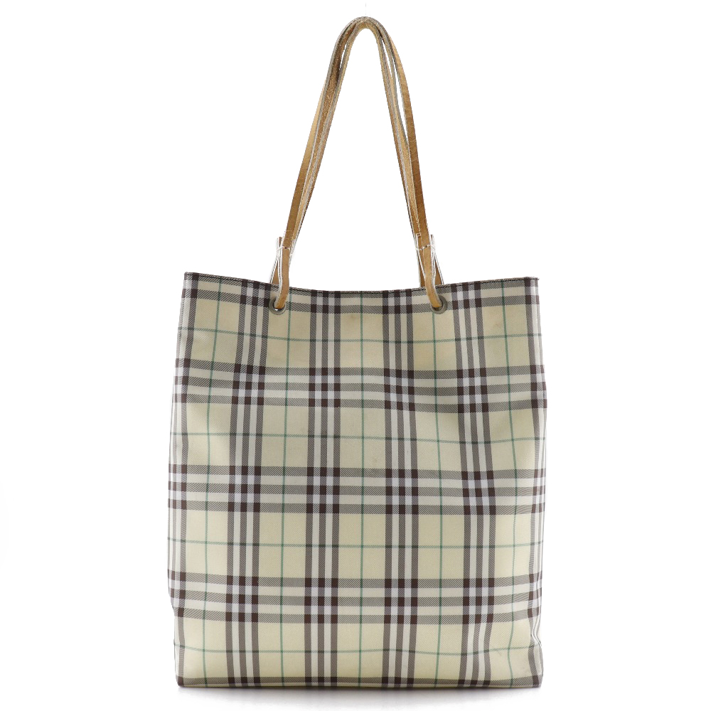 BURBERRY】バーバリー ベージュ レディース ハンドバッグ【中古